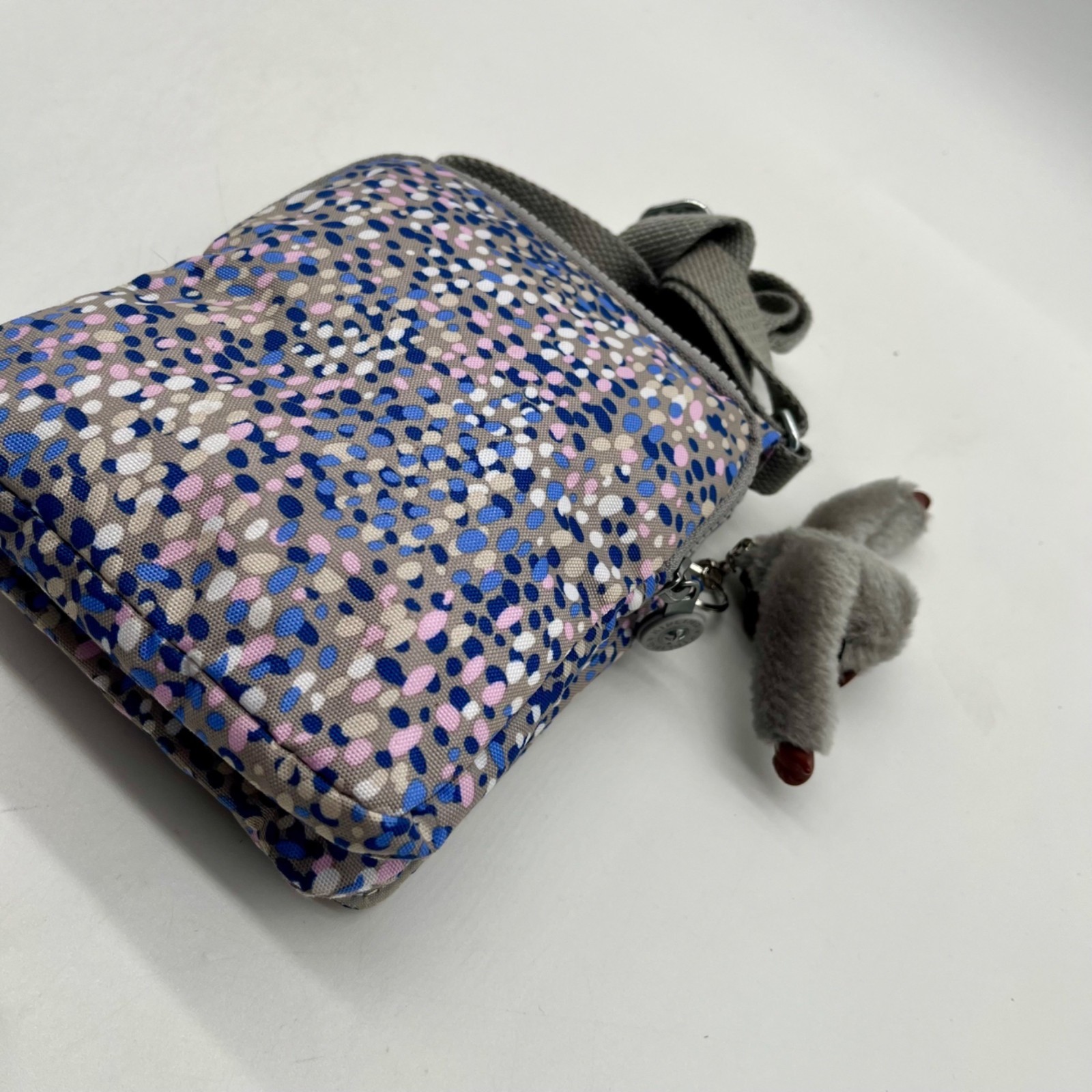 Kipling Grey Sabian Mini Crossbody Bag