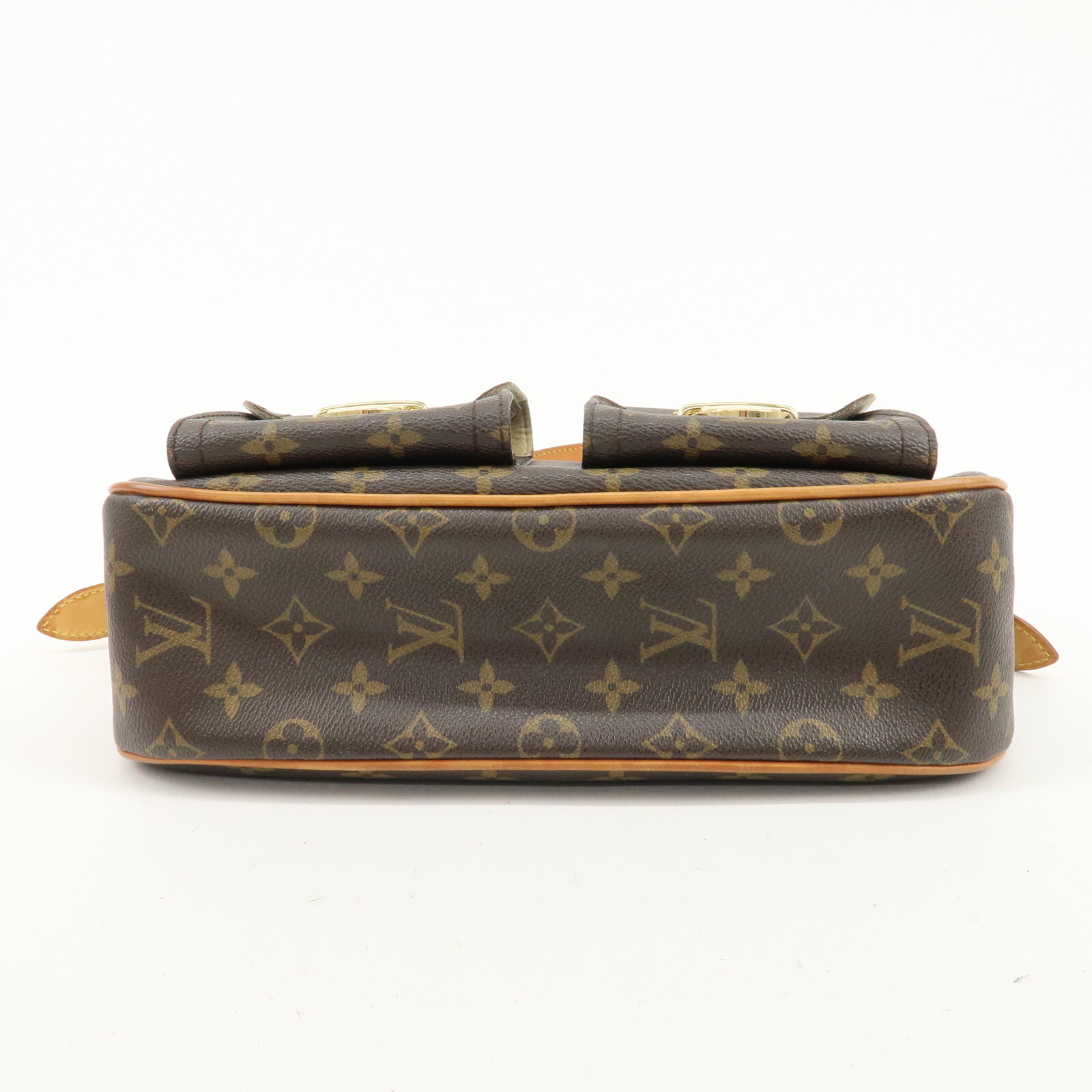 Louis Vuitton Monogram Hudson GM Shoulder Bag Brown M40045 Auth Used