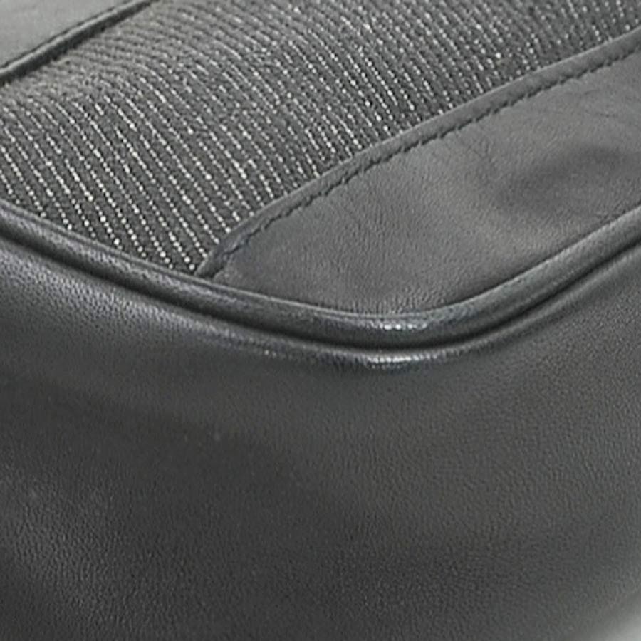 Auth GUCCI Sherry Line Handbag Black Leather/Canvas – r10510n