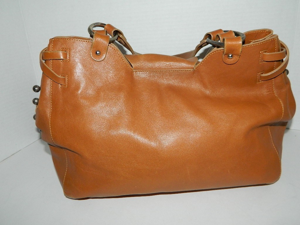 LAMARTHE PARIS TAN LEATHER HANDBAG