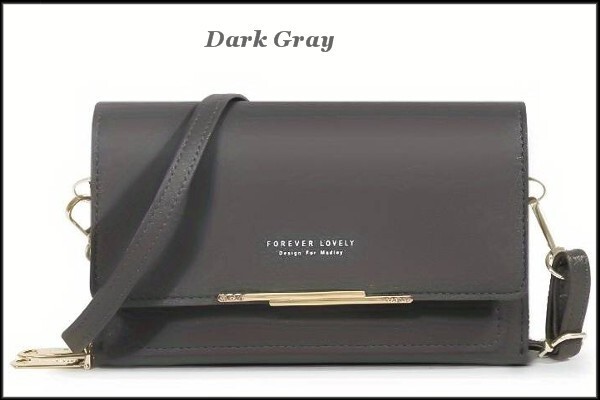 Forever Lovely Design For Marley Faux Leather Crossbody Shoulder Clutch Purse