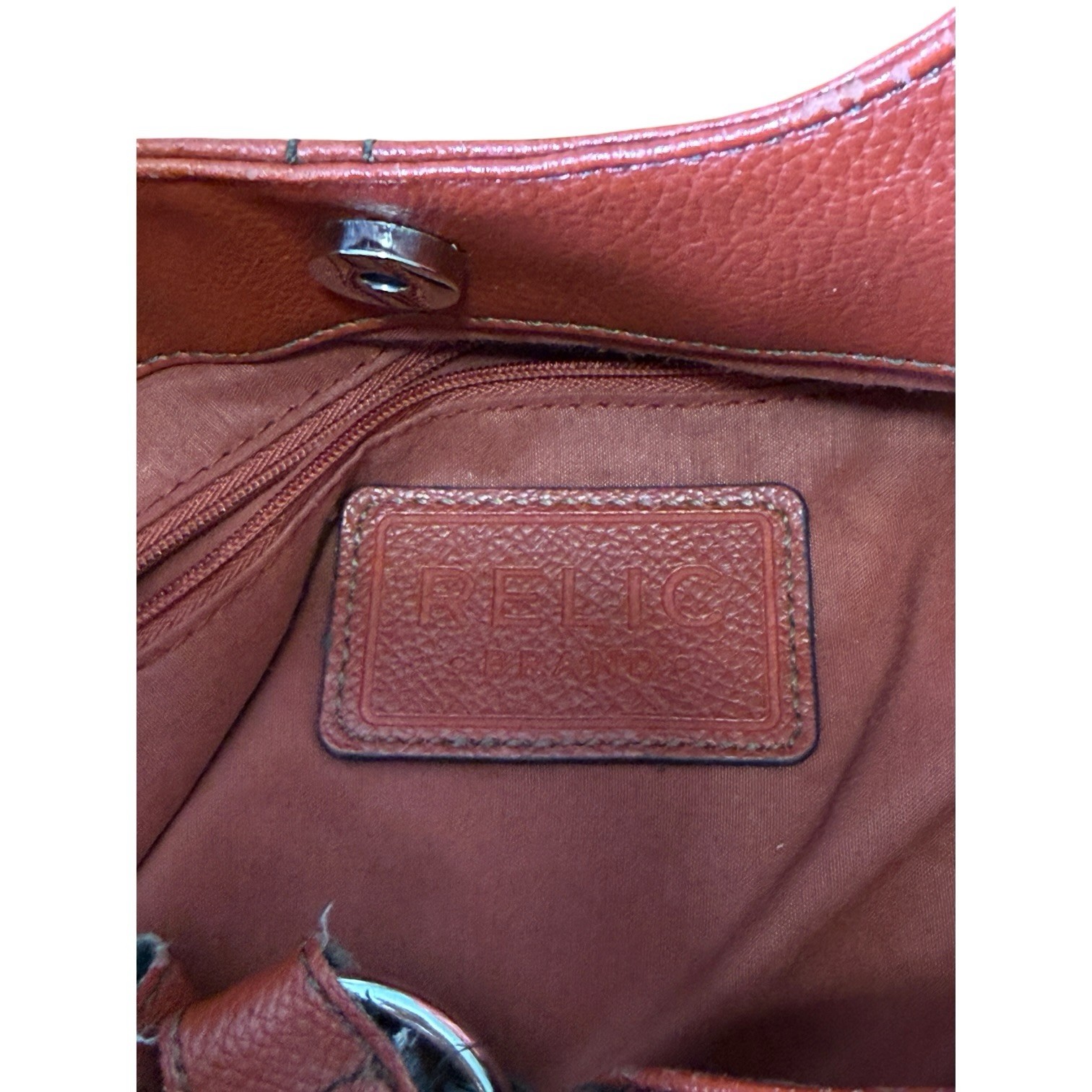 Ladies Relic Braided Shoulder Bag Orange/Brown Boho Purse