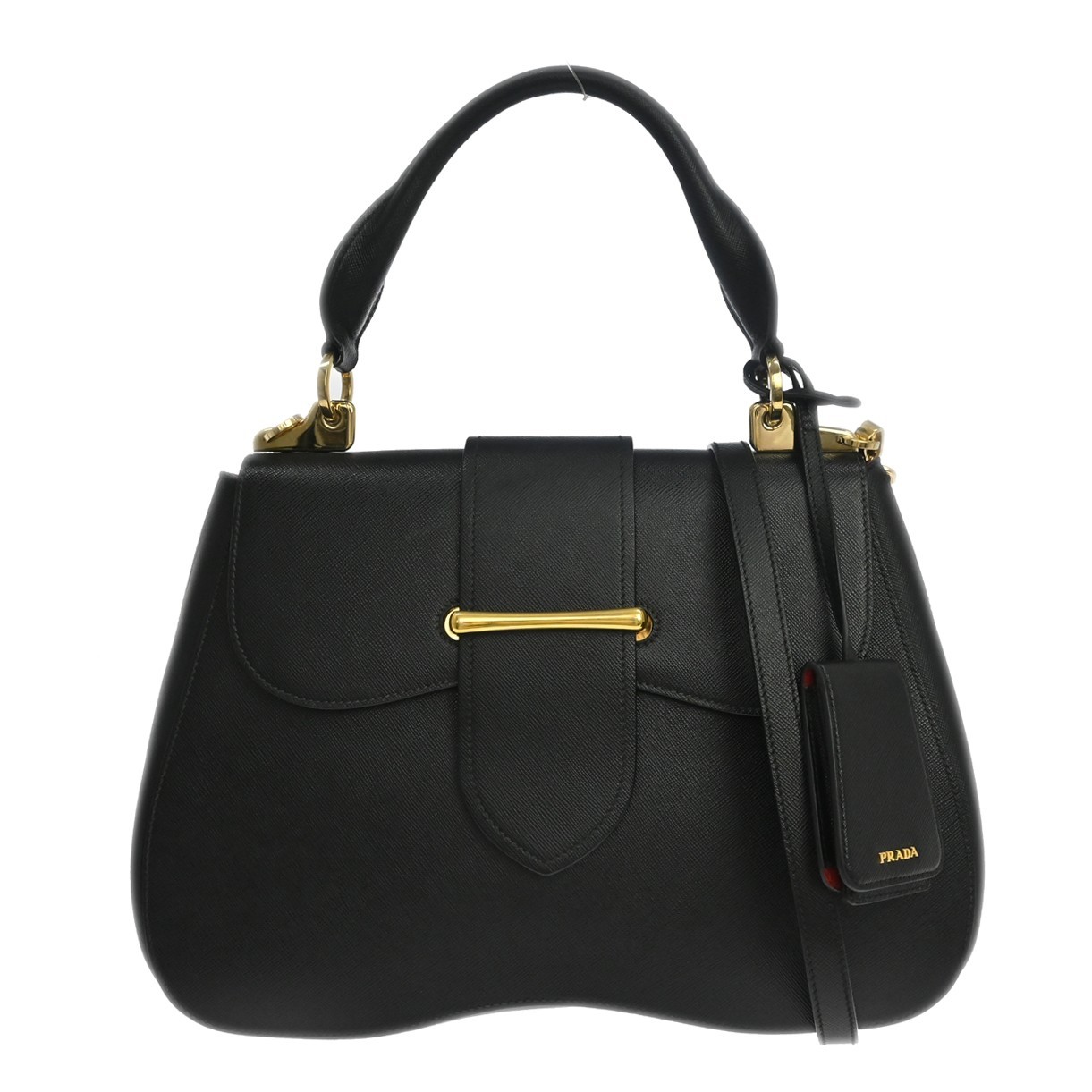 Best08 Prada Sidonie Top Handle Bag Saffiano Shoulder Bag 7/1 NQ11371