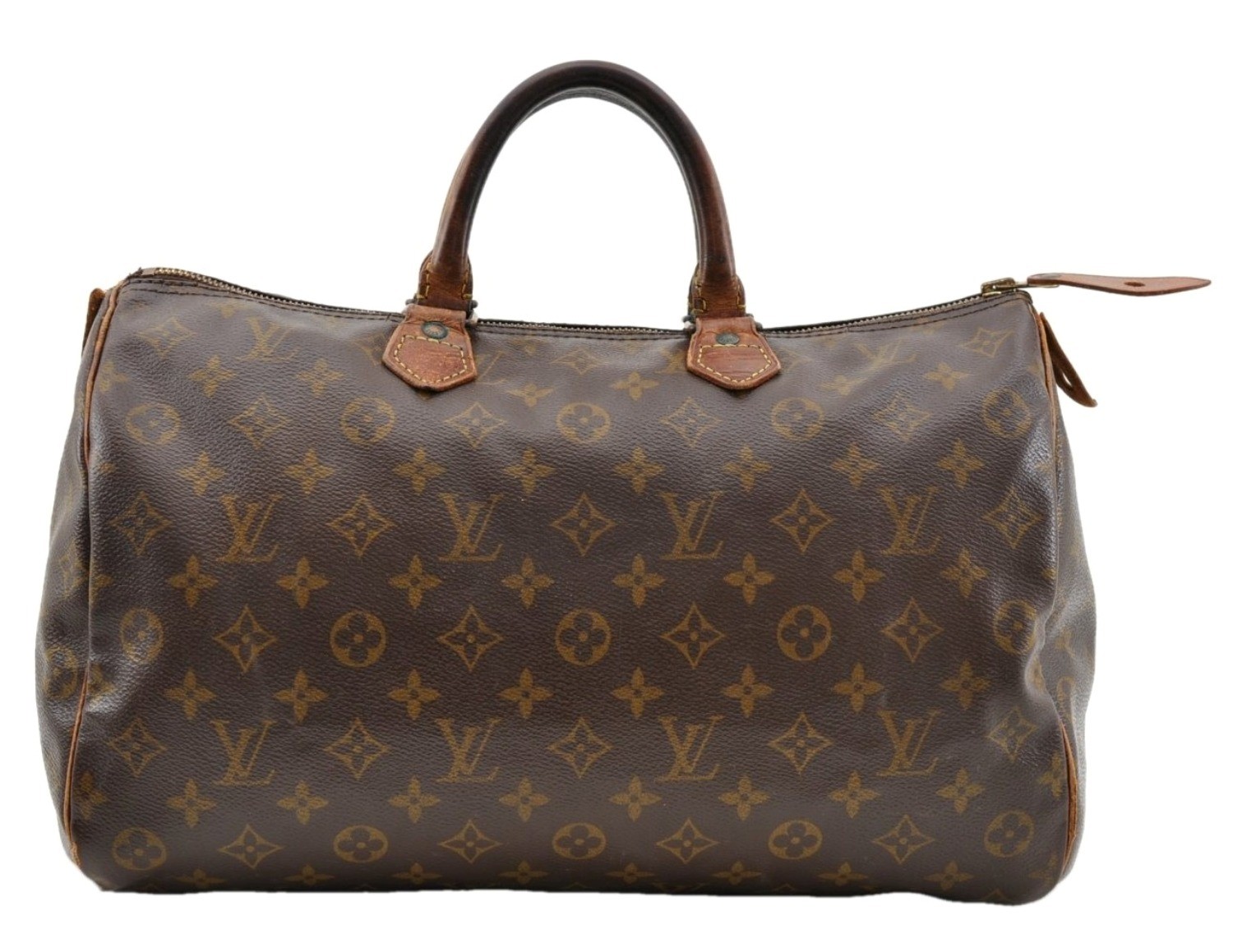 Authentic Louis Vuitton Monogram Speedy 35 Hand Boston Bag M41524 LV AC118