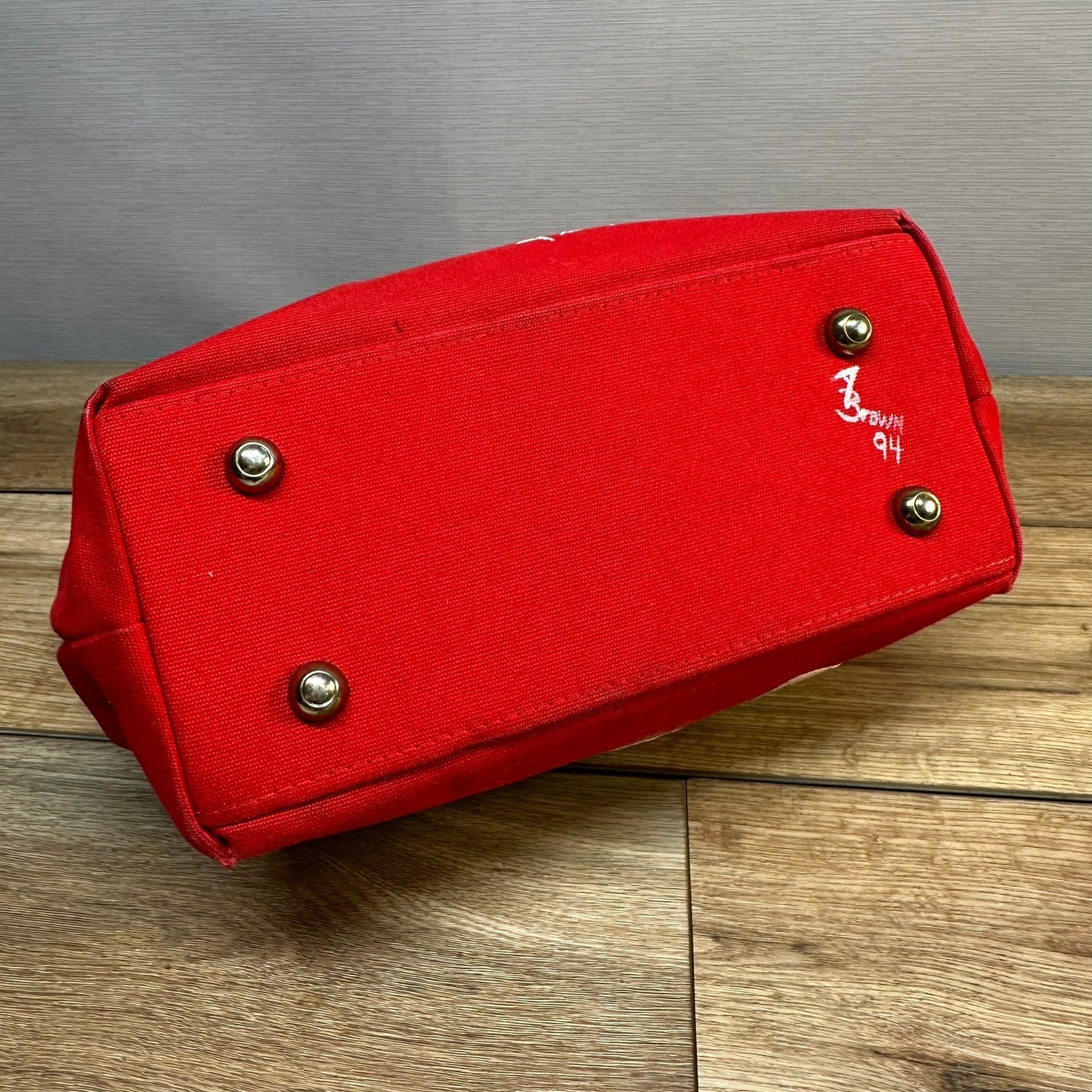 Vintage T. Capelli Hand Painted Snowman Purse Red Holiday Festive Handbag 90s