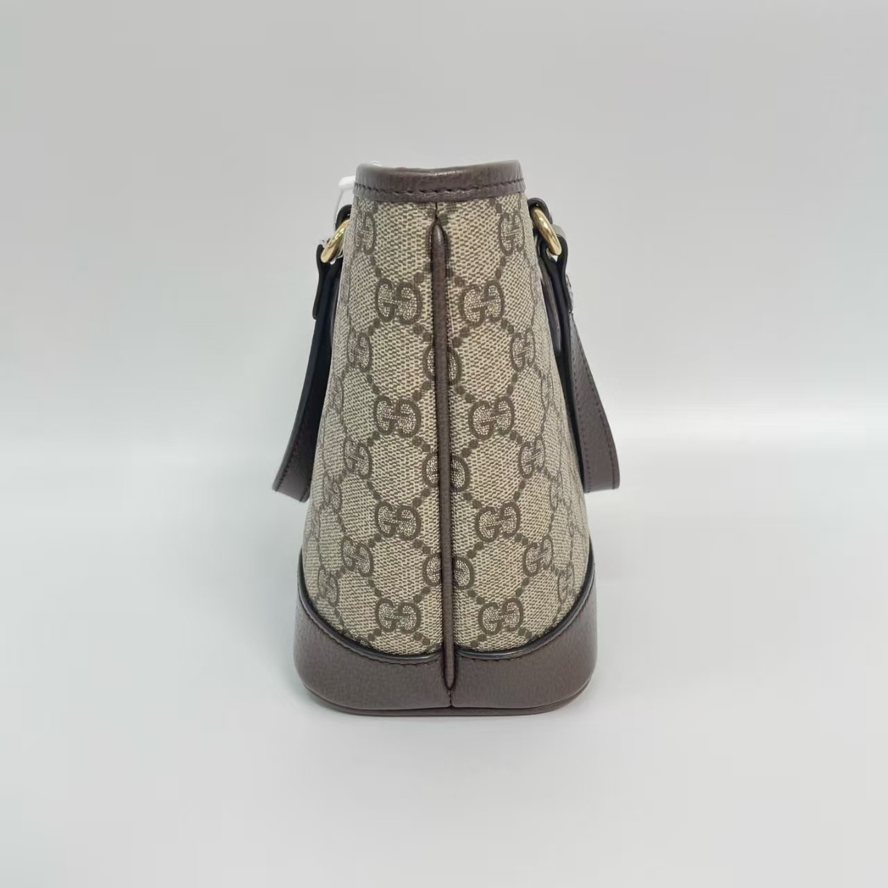 Gucci Ophidia Top Handle Shopping Tote GG Coated Canvas and Leather Mini