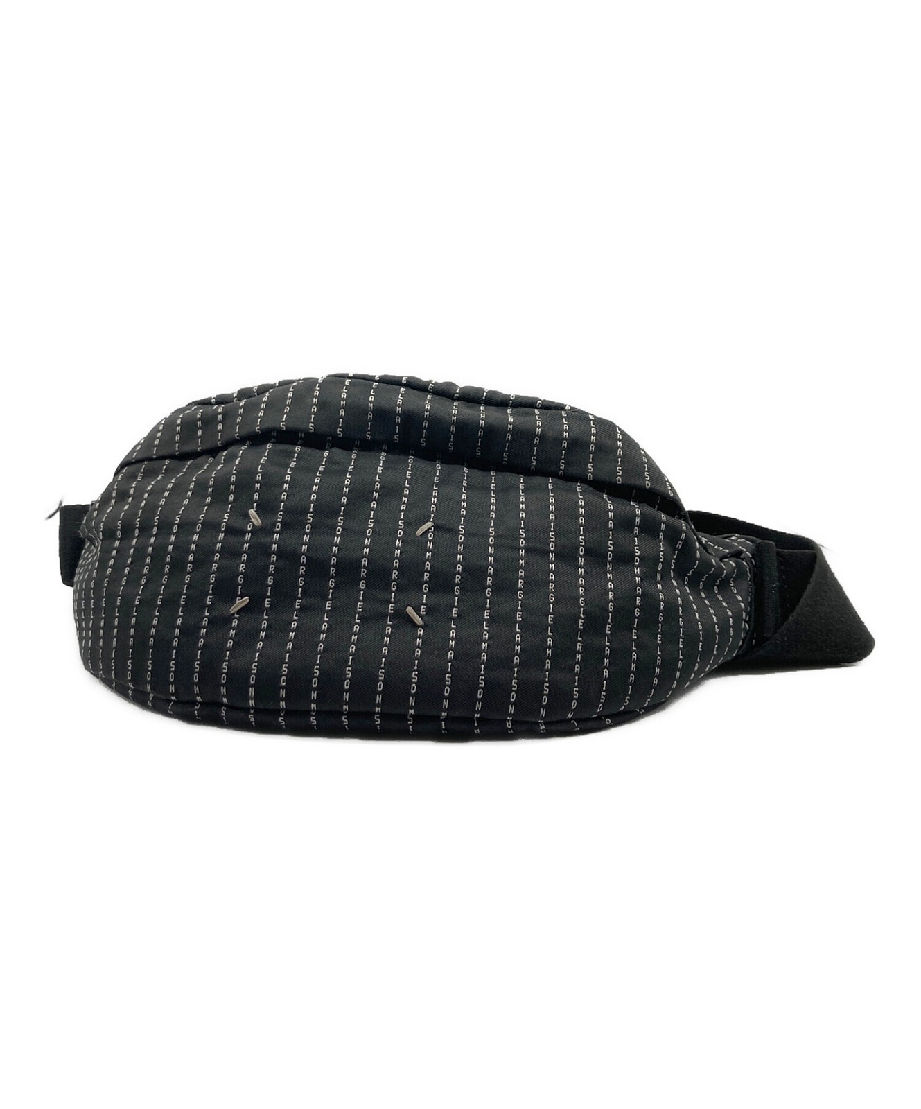 Maison Margiela LOGO STRIPE CROSS BODY POUCH S55WB0010 Black Bag #TFB9105