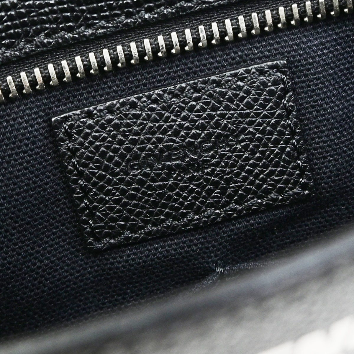 GIVENCHY Logo Shoulder Hand Bag Leather Black GHW Italy 32YJ267
