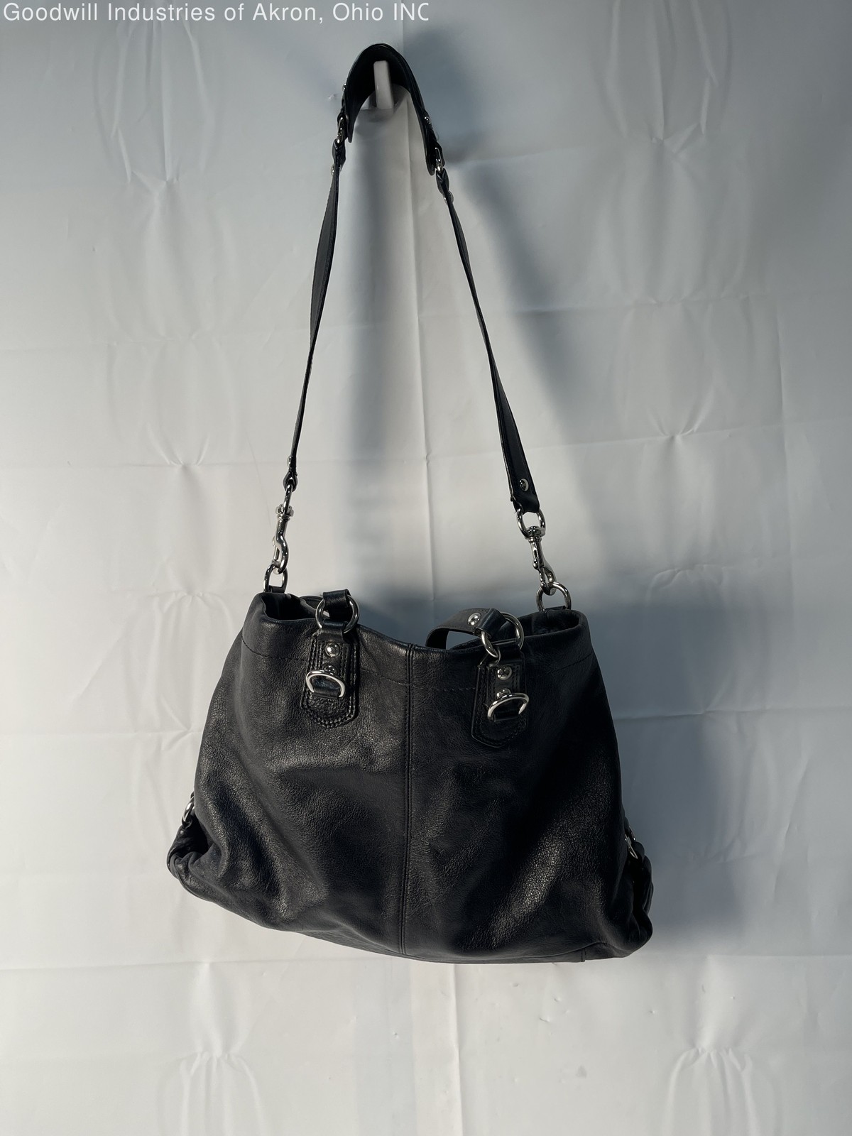 Gently Loved Certified Authentic Black Coach Satchel Handbag
