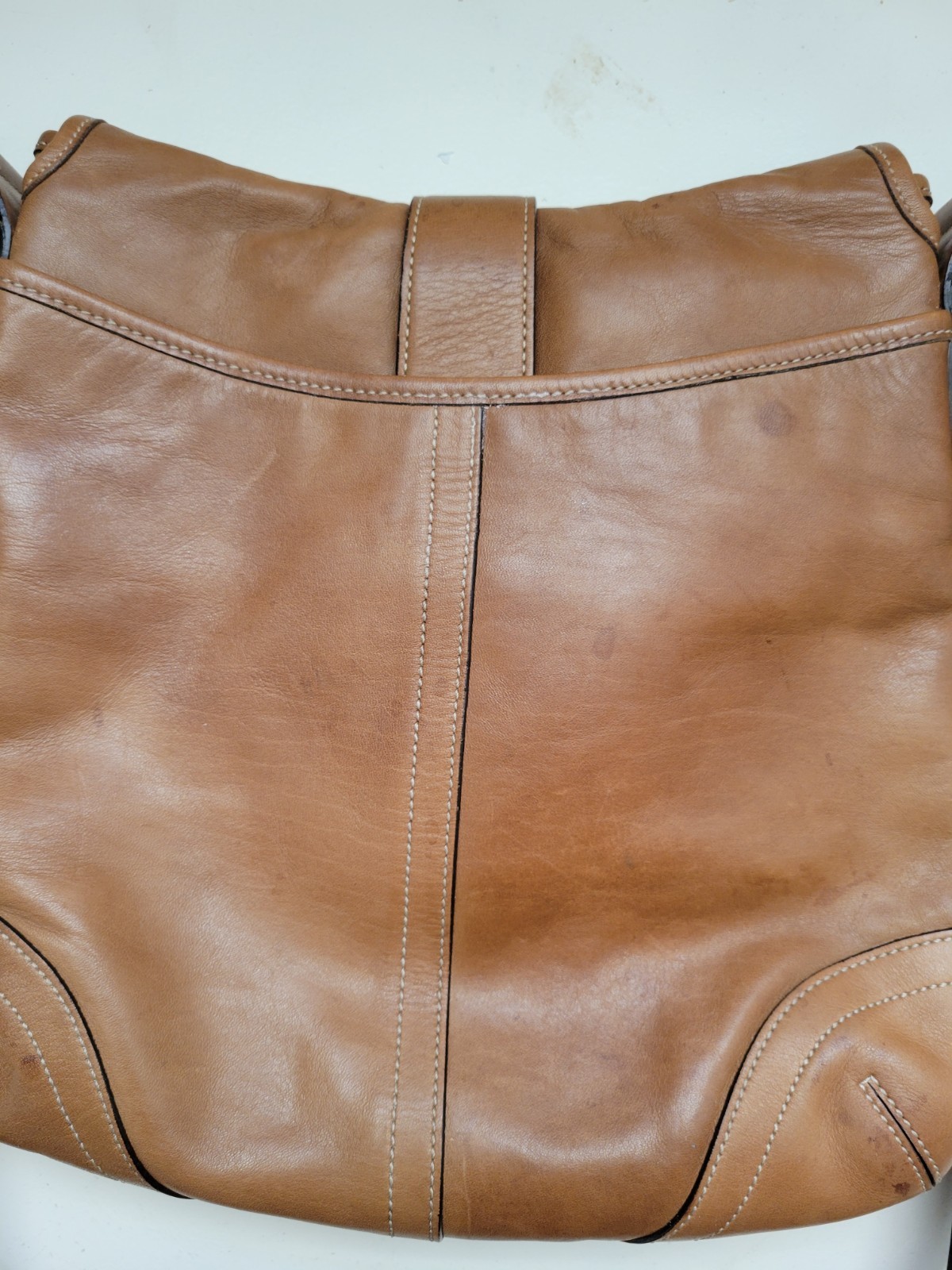 Vintage Coach Soho Leather Shoulder Bag Style 9480 Tan/Camel Leather