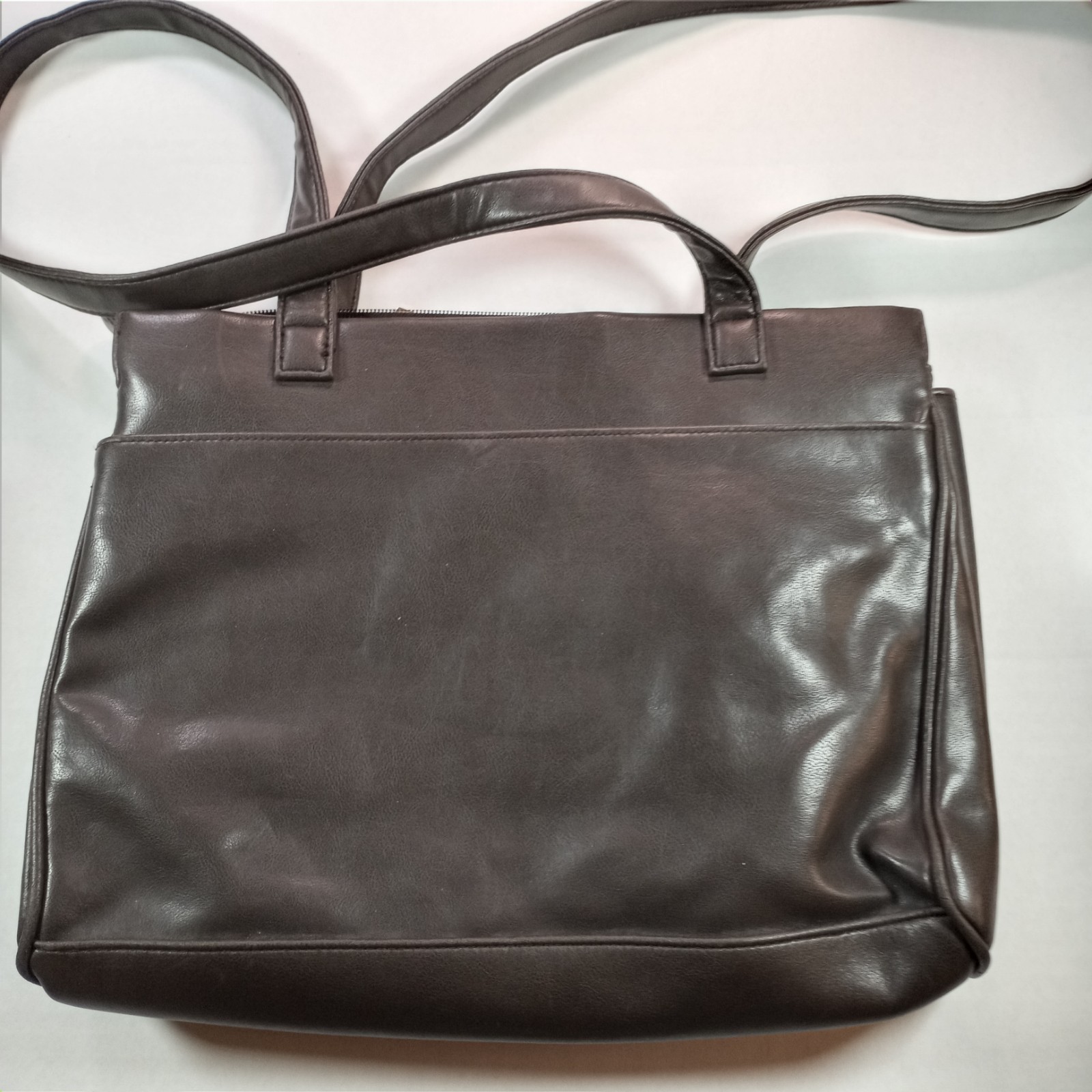 Worthington leather double strap shoulder bag