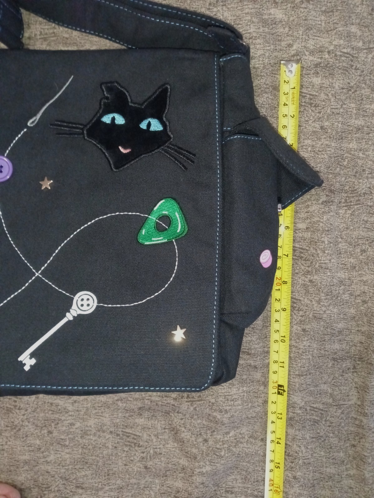 Coraline Icons Embroidered Glow In The Dark Shoulder Messenger Bag New With Tags