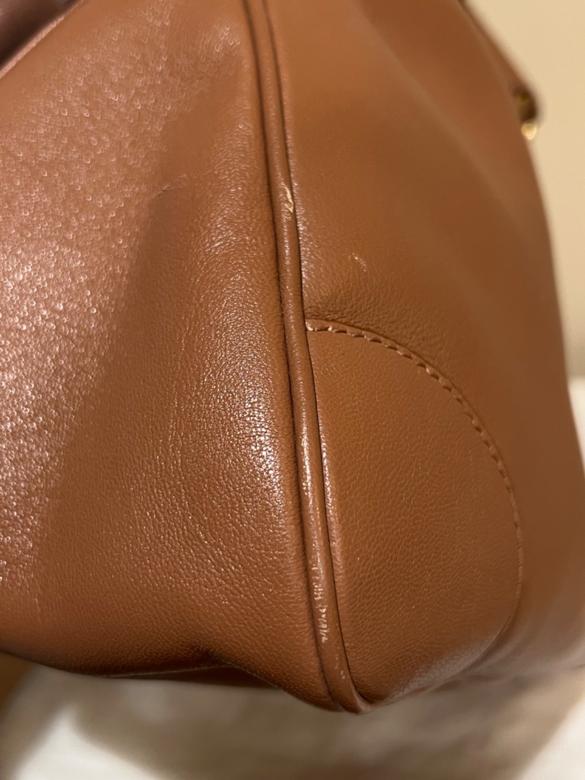 Authentic Marc Jacobs Brown Leather Whitney Bag with Removable Strap + Dust Bag