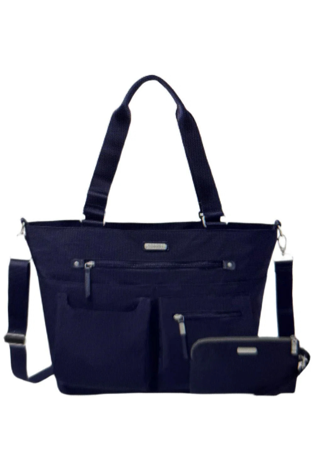 baggallini Any Day Tote with RFID Phone Wristlet Navy