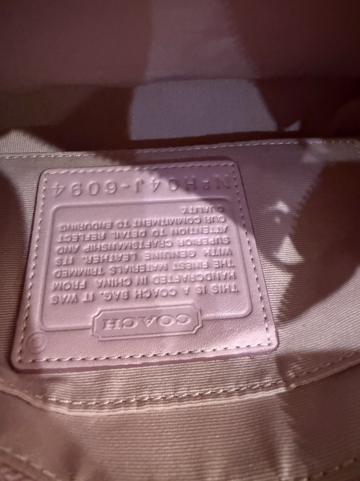 Coach Signature Mini Demi Bag Canvas Leather Bubblegum Pink 6094 Y2K Vintage