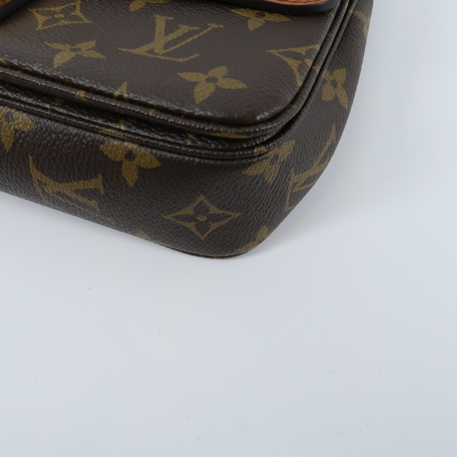LOUIS VUITTON LV GHW Marceau Chain Shoulder Bag M46127 Monogram Brown