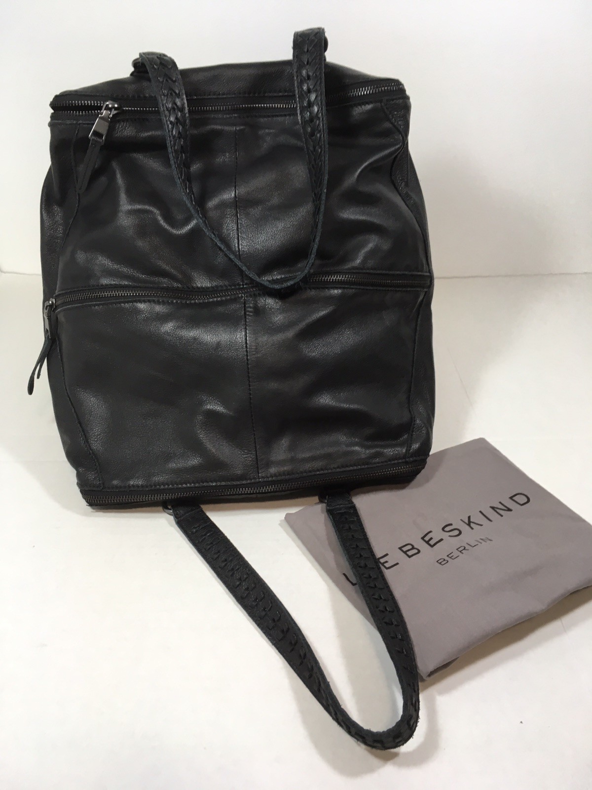 Liebeskind Berlin KAYLA Leather Satchel Large Vintage Black $298