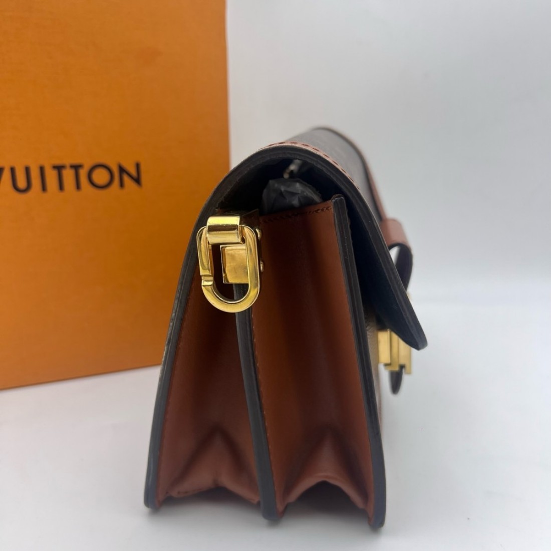 Louis Vuitton Dauphine Monogram Reverse Canvas Leather small Crossbody Bag