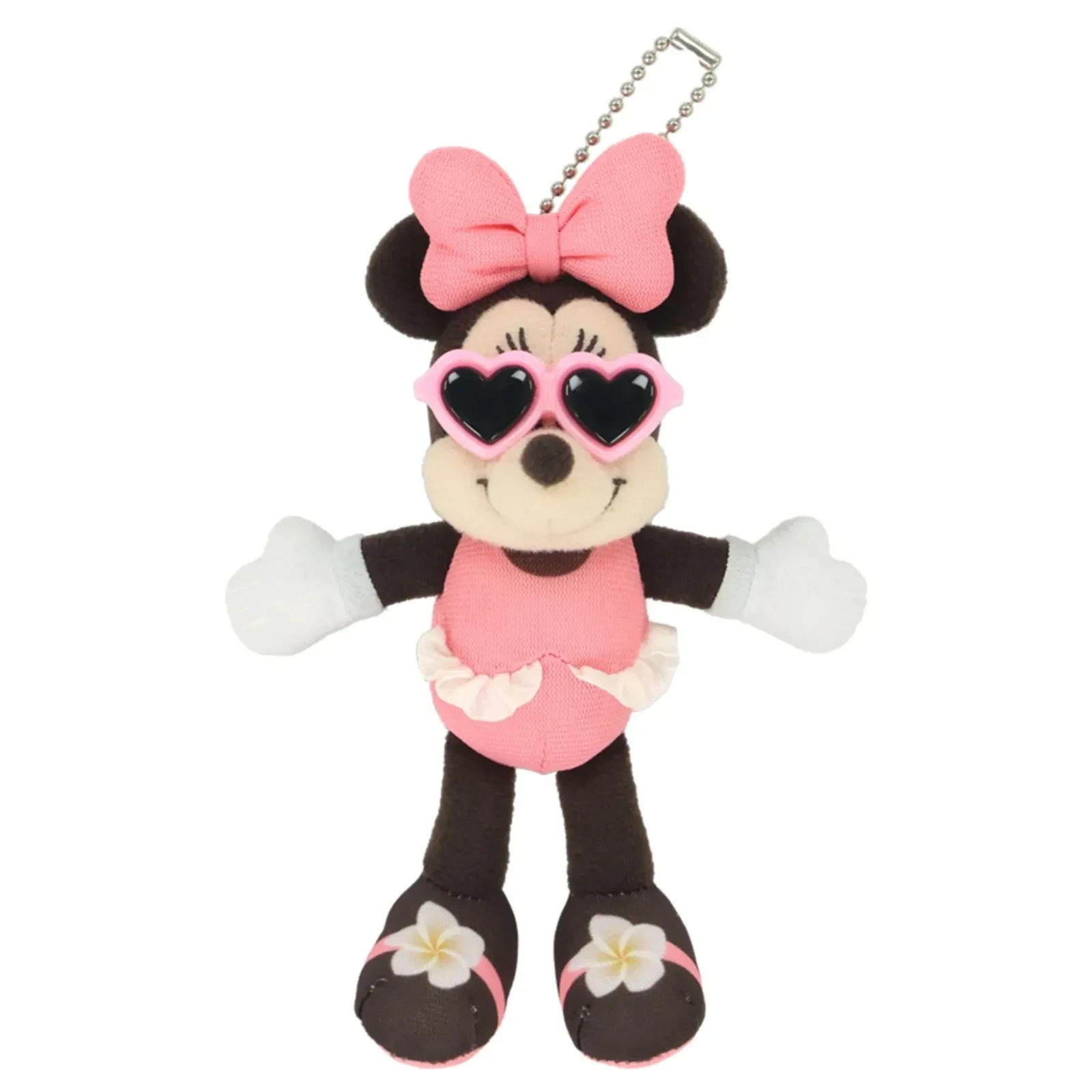 Tokyo Disney store Japan Mickey Minnie Hello Summer Plush Keychain swimwear new