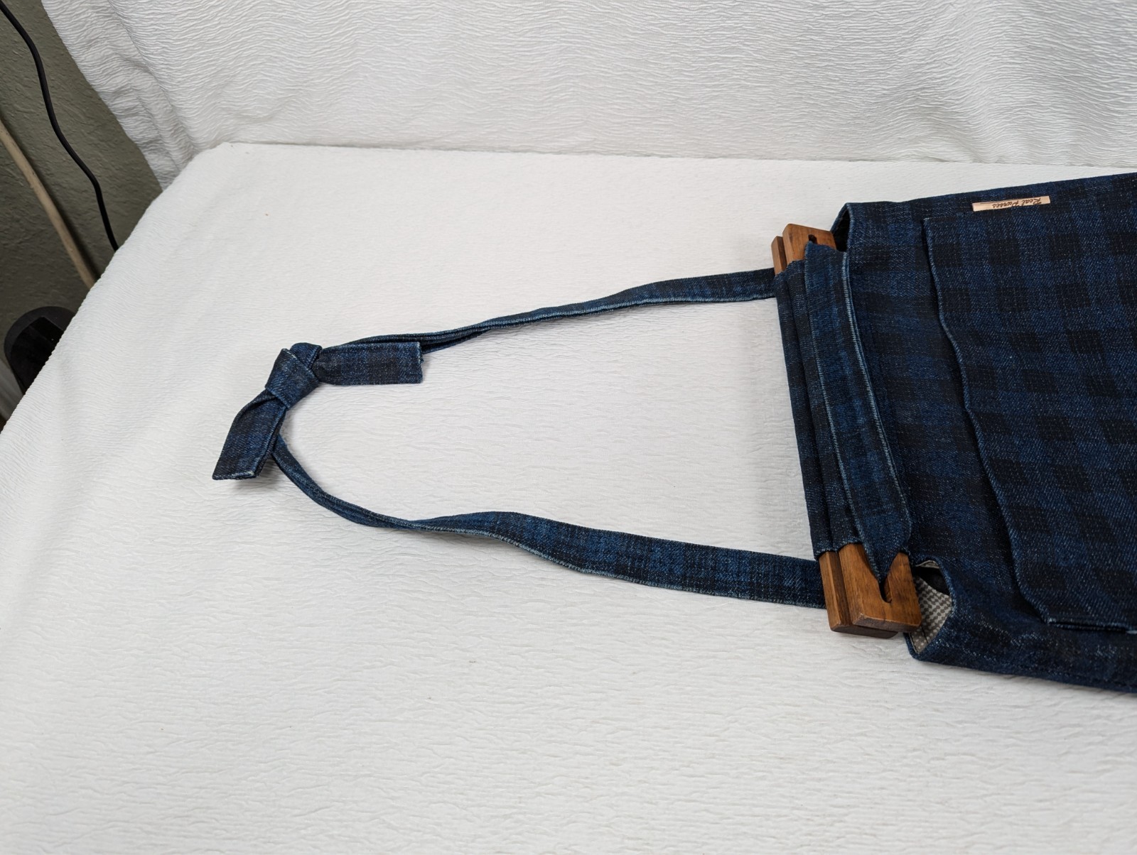 Unique Denim & Wood Purse Shoulder Bag – Real Purses