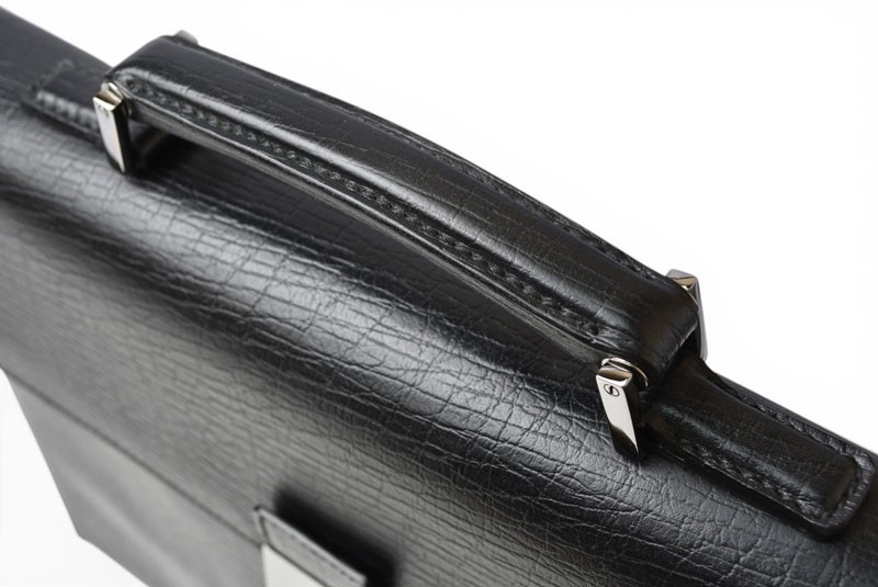 GUCCI Leather Business Bag Briefcase Black Men’s Authentic