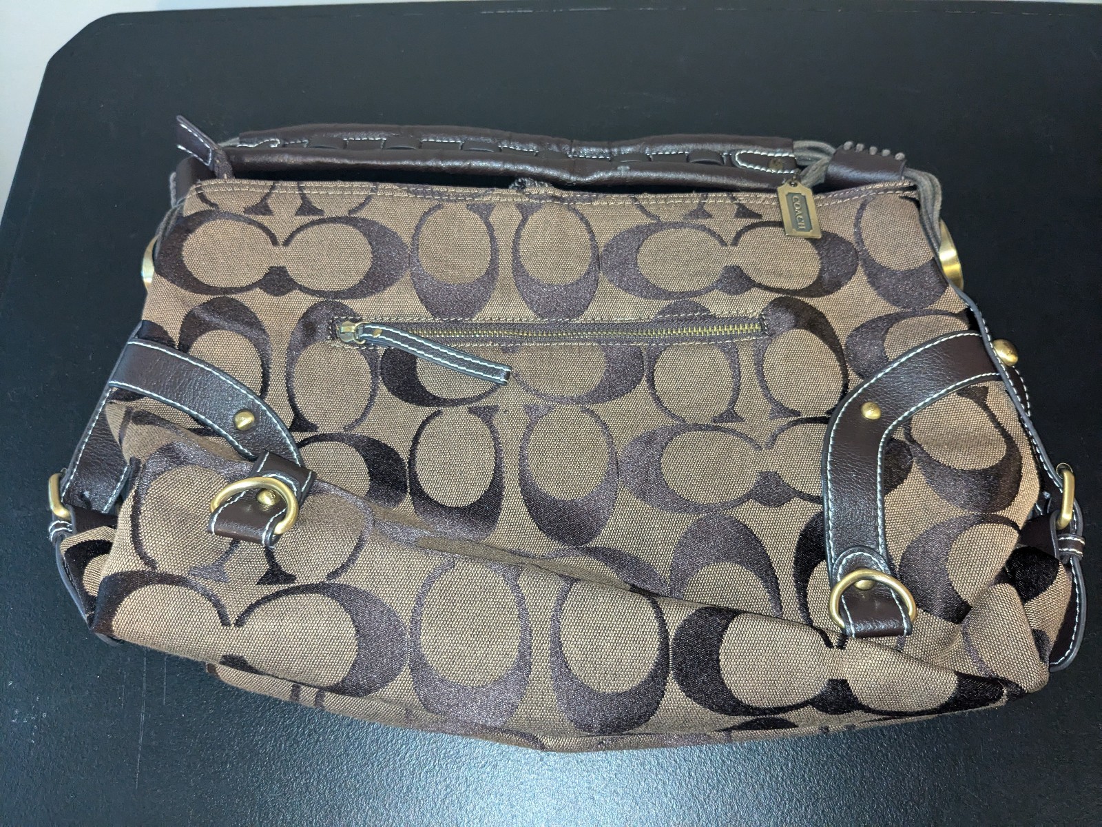 Vintage Coach Bag Genuine Leather w/ Original Tassels **CLEAN INTERIOR**