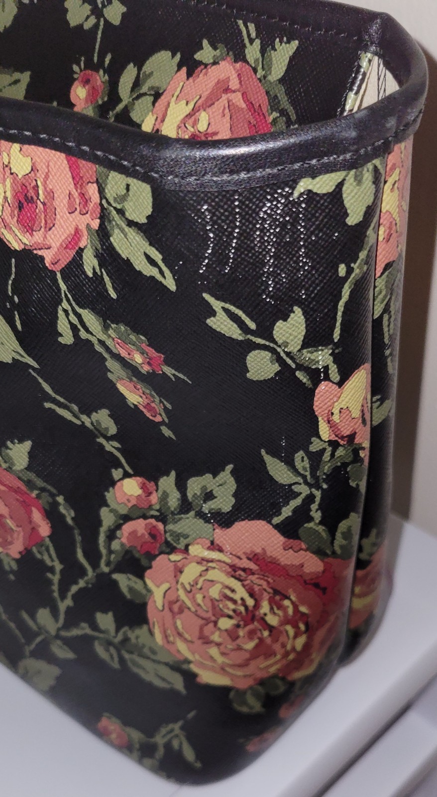 Ralph Lauren Medium Floral Tote Bag Black/ Multicolor