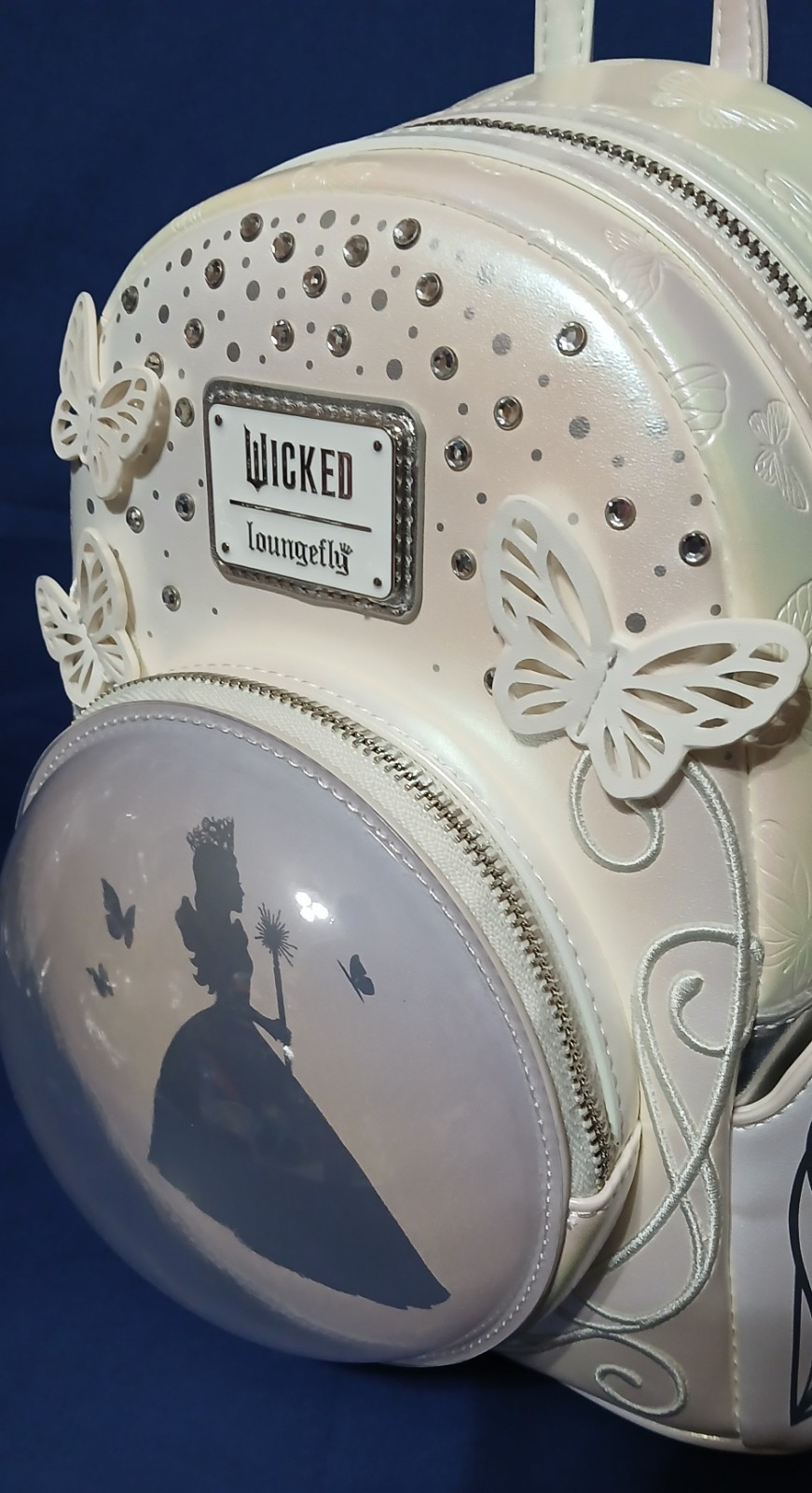Loungefly Wicked: For Good Glinda Butterfly Bubble Mini Backpack NWT