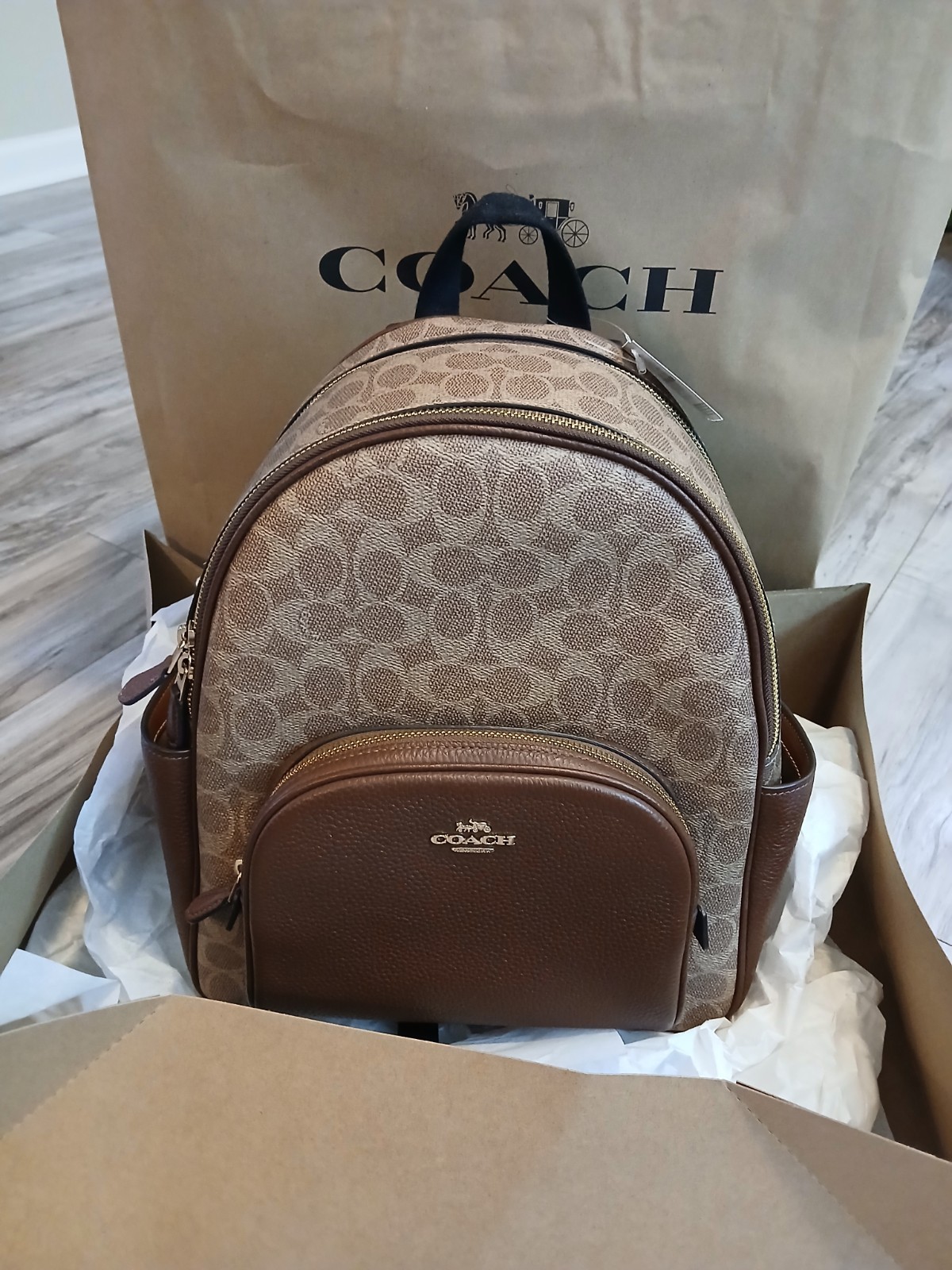 Coach Court In Signature Backpack