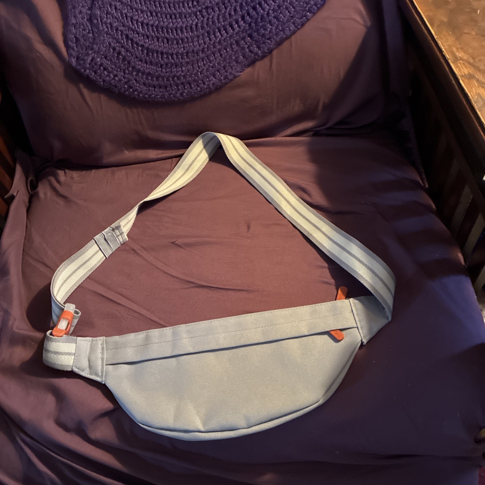 Thirty One Slim Convertible Hip Bag in Whisper Grey Colorblock NWT