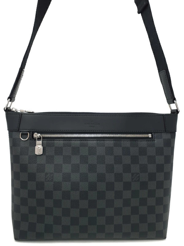Louis Vuitton PM NM N40003 Canvas Black Shoulder Bag Women’s Damier #TB3956