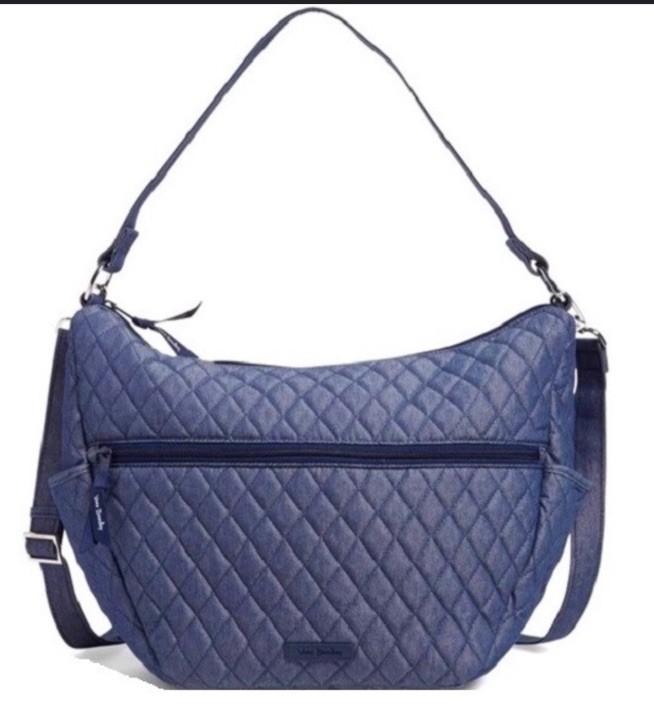 Vera Bradley Go Ahead Convertible Crossbody Moonlight Navy, New With Tags
