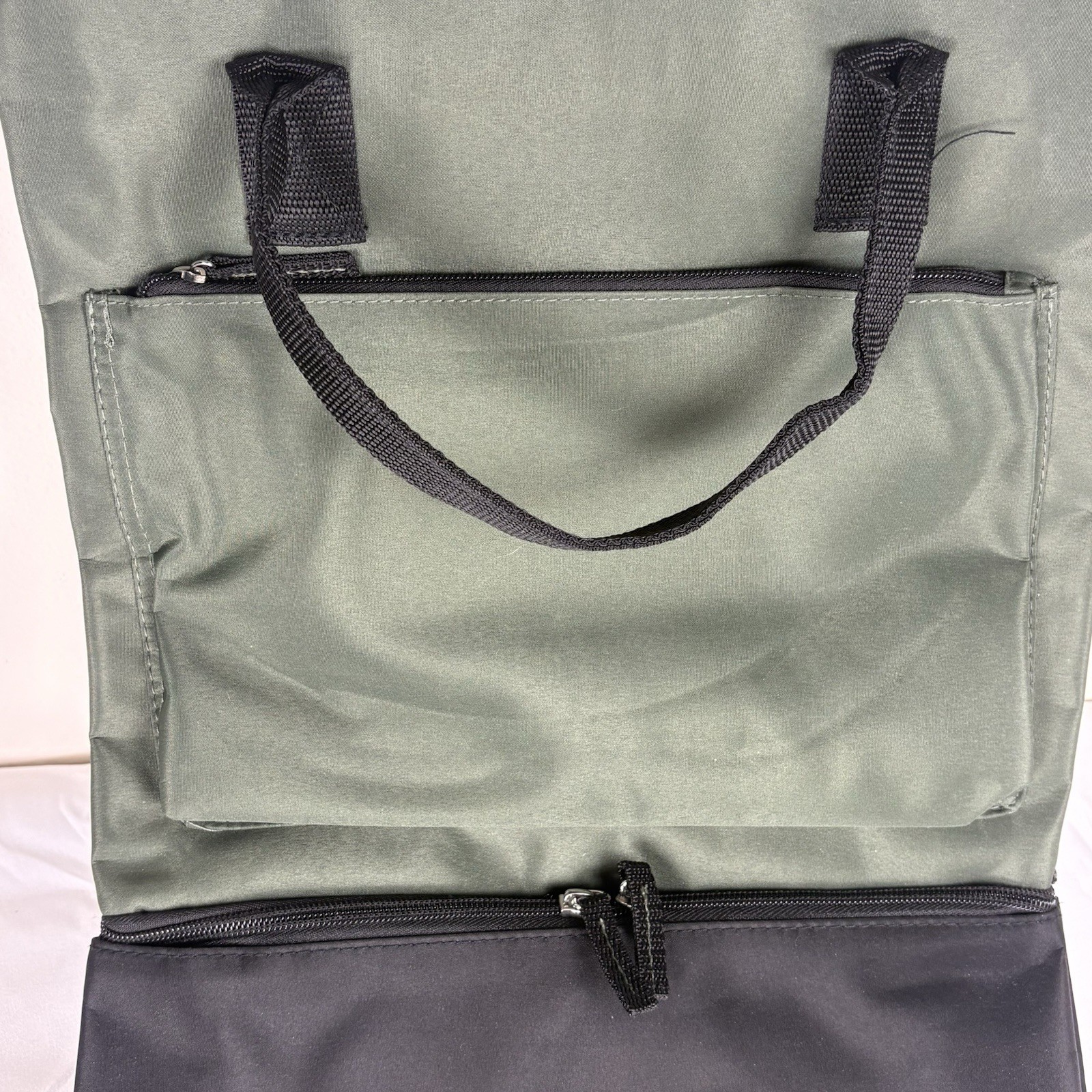 DSW Computer Tote / Back Pack Olive Green Gym Bag