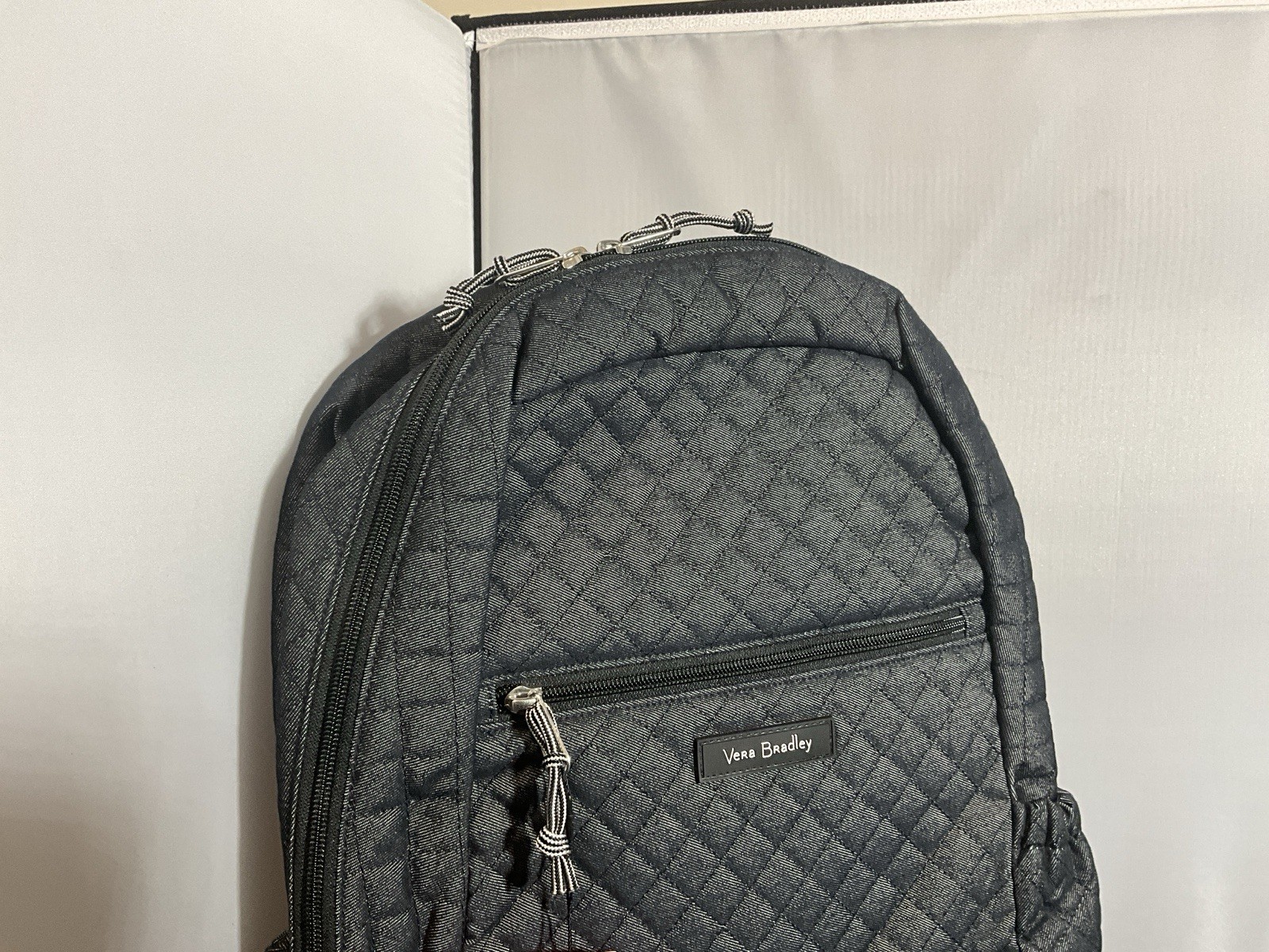 Vera Bradley Blessing In A Backpack Black Quilted Backpack NWT – 12”x16”