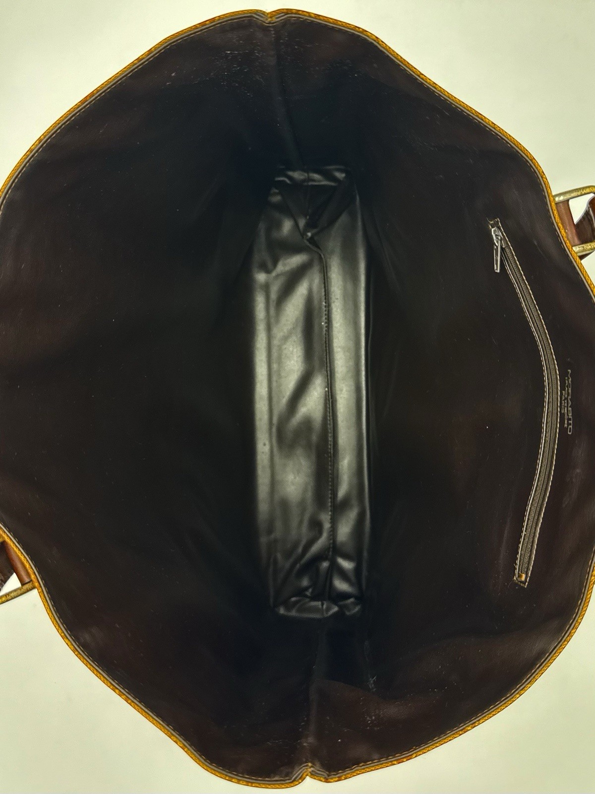 🐢MORABITO 1905 PARIS Monogram Sac Plat 38 Bag • Made in FRANCE Imperial Warrant