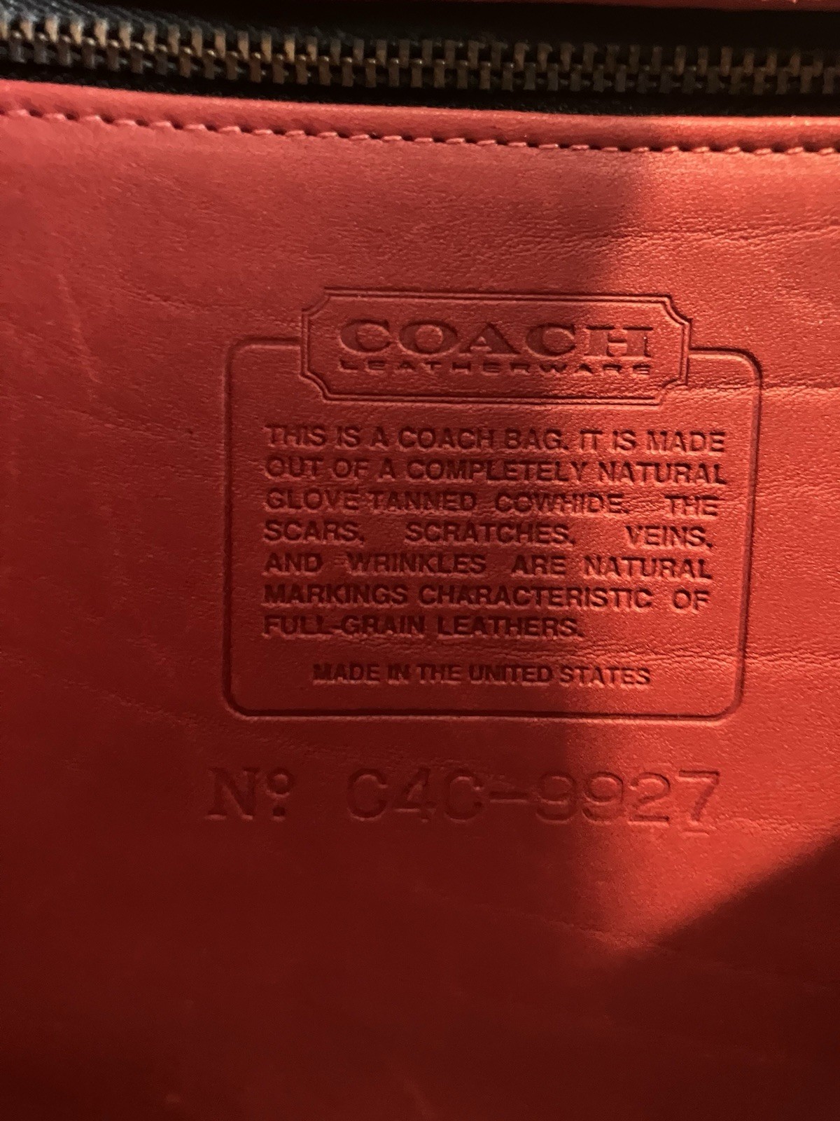 Vintage Coach Red Satchel Turn Lock Zip Gold Hardware Detachable Strap