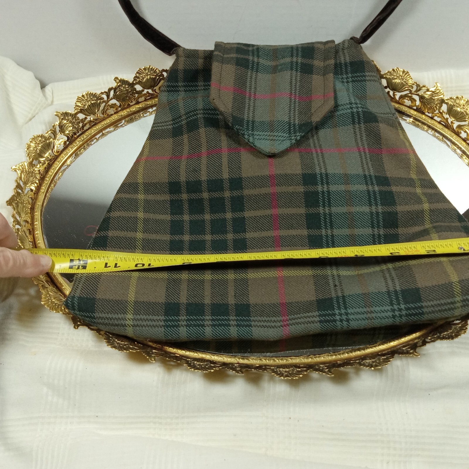 Harris Tweed *Catherine Aitken* WOOL Bag SCOTLAND 7.5 X 10″