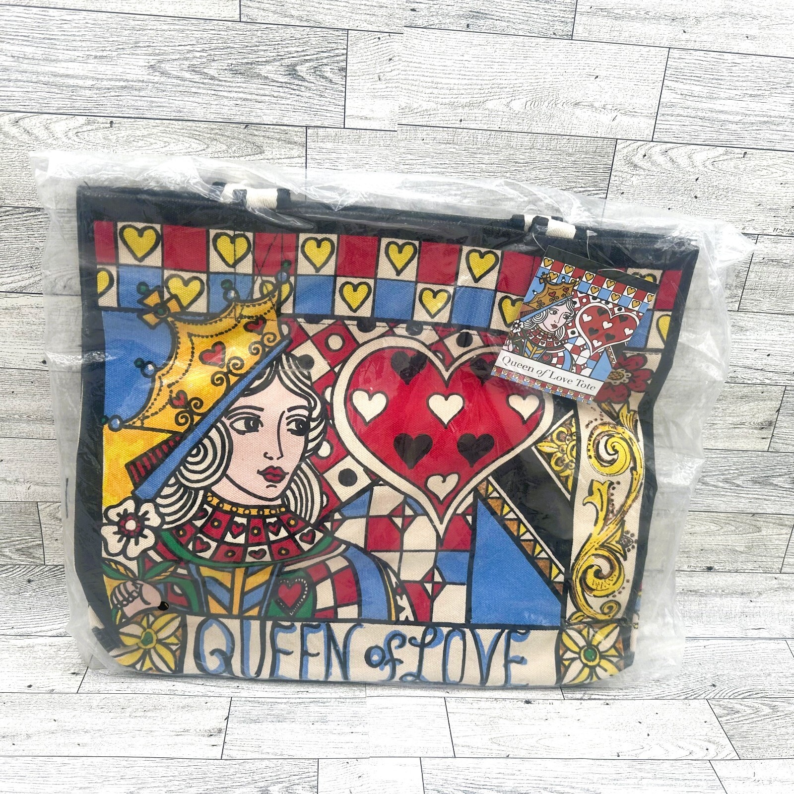 NWT Brighton Queen Of Love ❤️ Large Canvas Promo Tote Bag