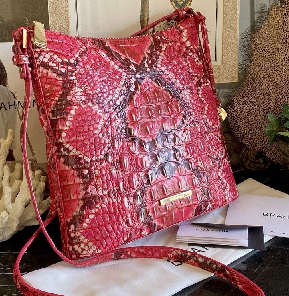❤️💕❤️EXCLUSIVE Brahmin Katherine Crown Of Hearts Ombre Melbourne Crossbody