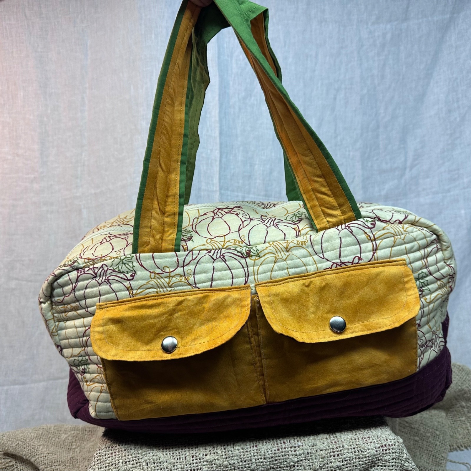Quilted Duffle Hippie Bohemian Travel For Durable Quilted Fabric Spacious Duffle