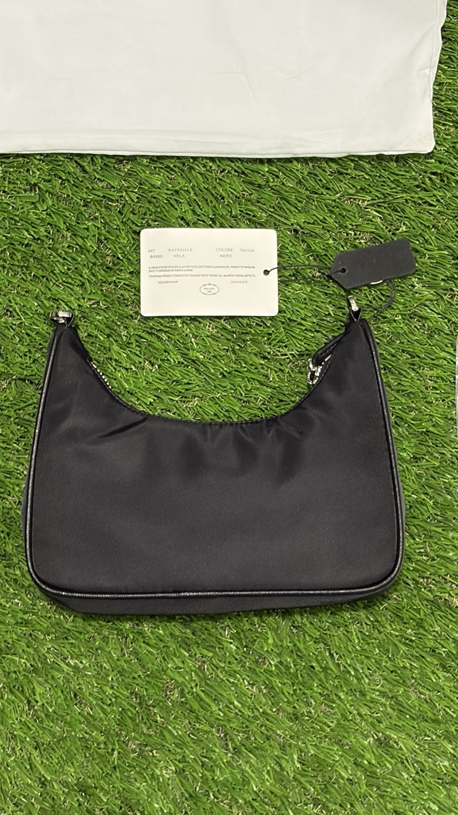 Black Nylon Shoulder Bag w/ original packaging and tags
