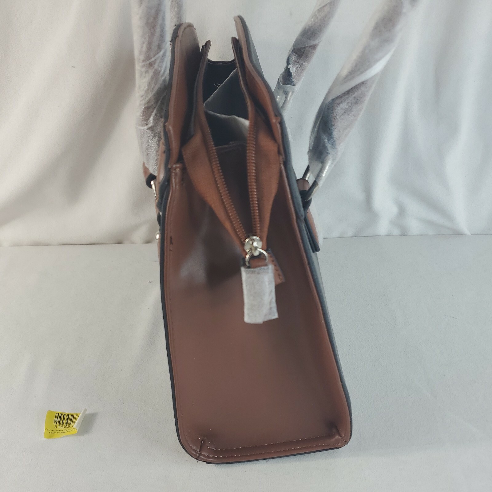 Dasein Coffee Fulmer Snaffle Two Tone Satchel Size 14″X 10″