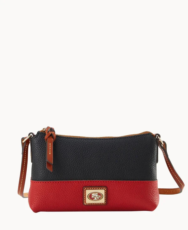 NWT Dooney Bourke San Francisco 49ers Izzy Shoulder Bag Leather Color Block