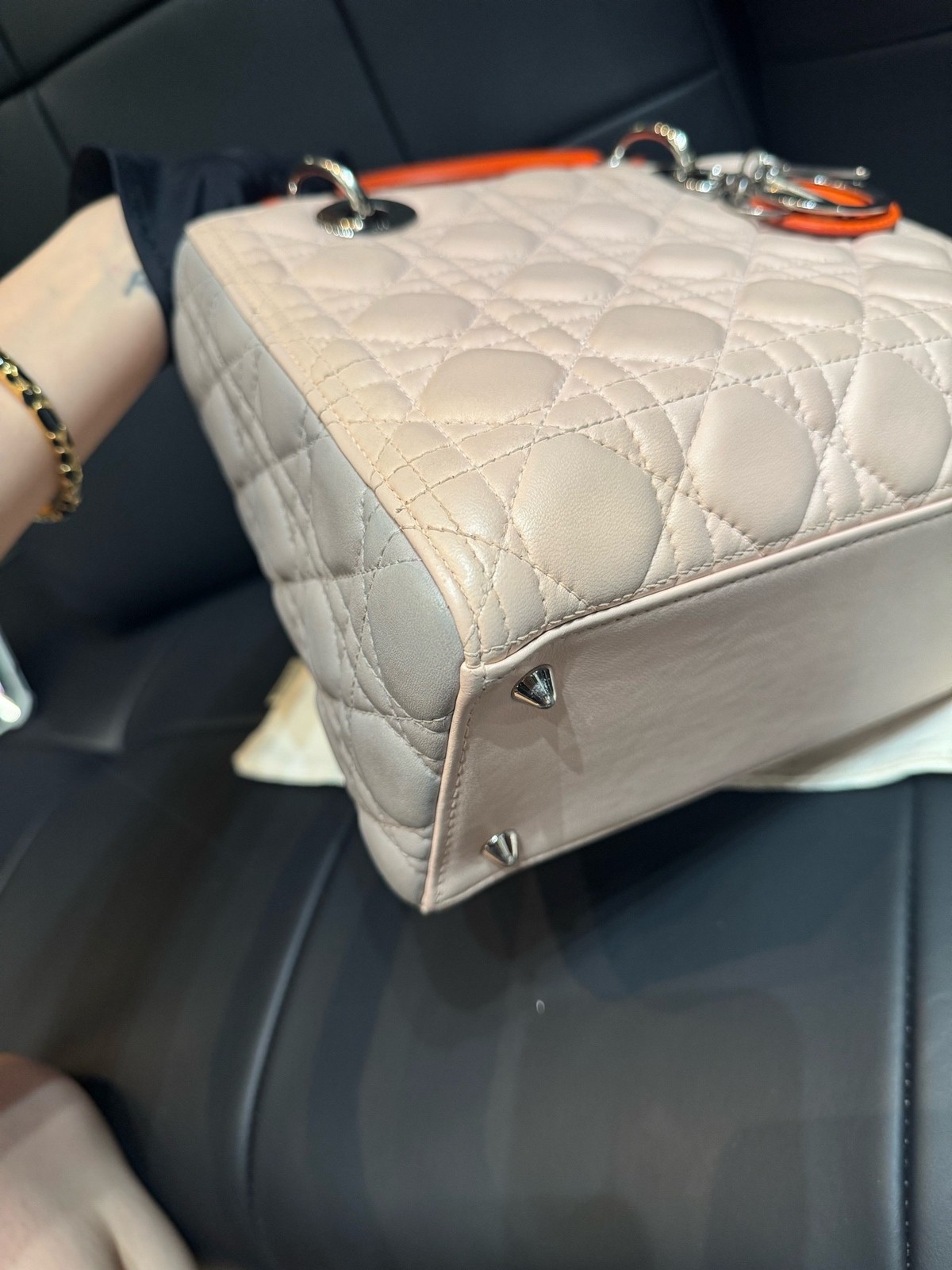 Dior Pre-Owned Authentic Luxury Handbag Colorblock 24×11×20