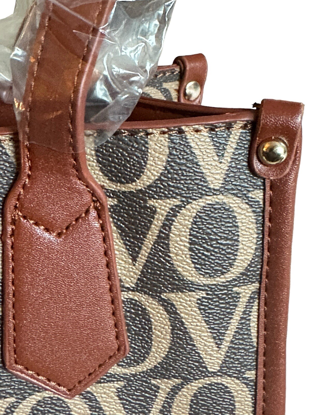 Valentino Orlandi VOVO Handbag Crossbody Brown Signature Extra Woven Strap NWT