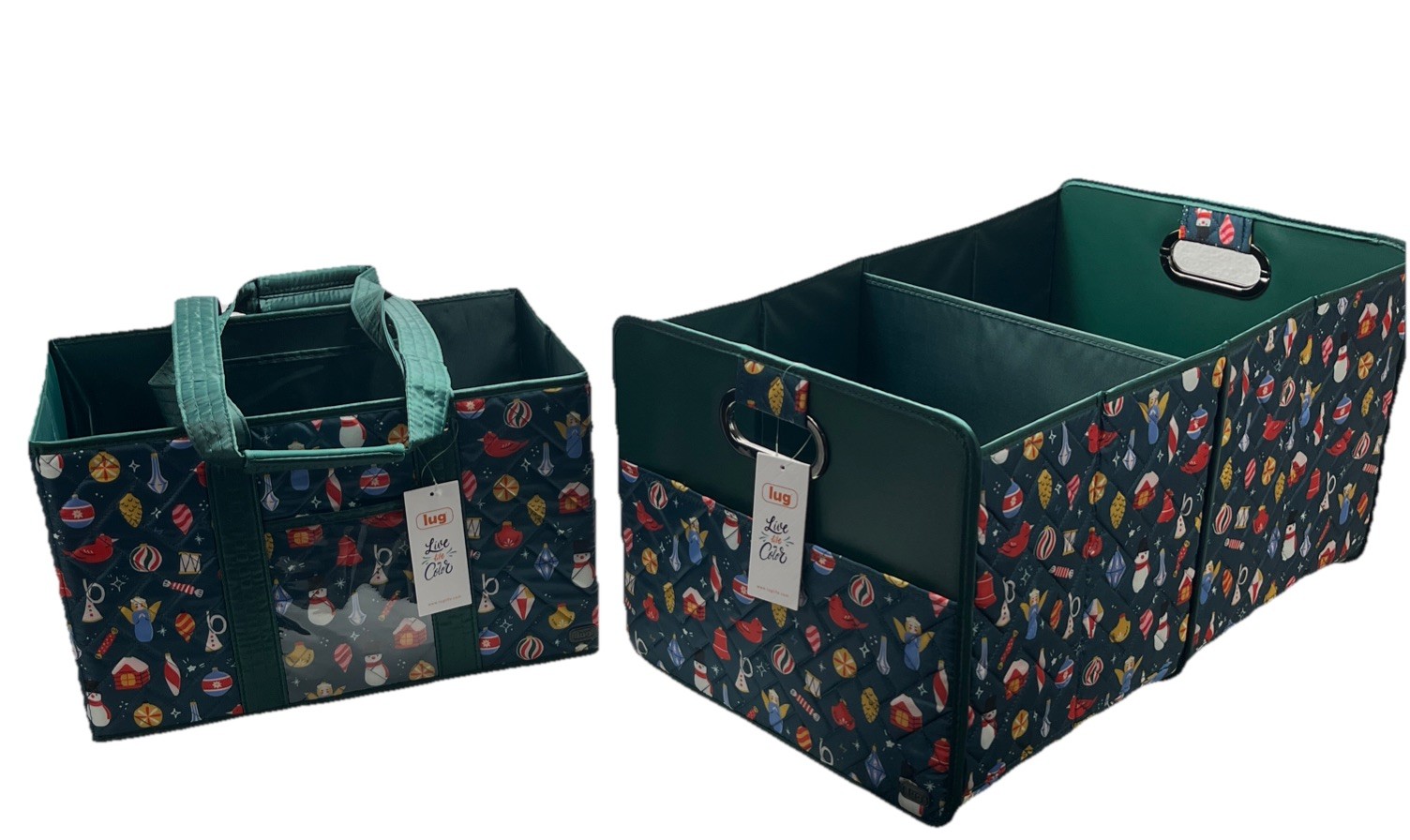NWT Lug Collapsible Retro Ornament Gallop Carry All Tote & Flatbed Organizer