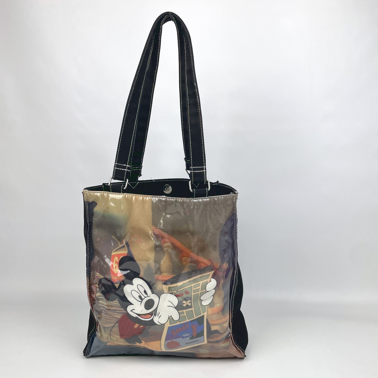 Disney Tote Microfiber Fabric Classic Mickey Shopper Bead Bag