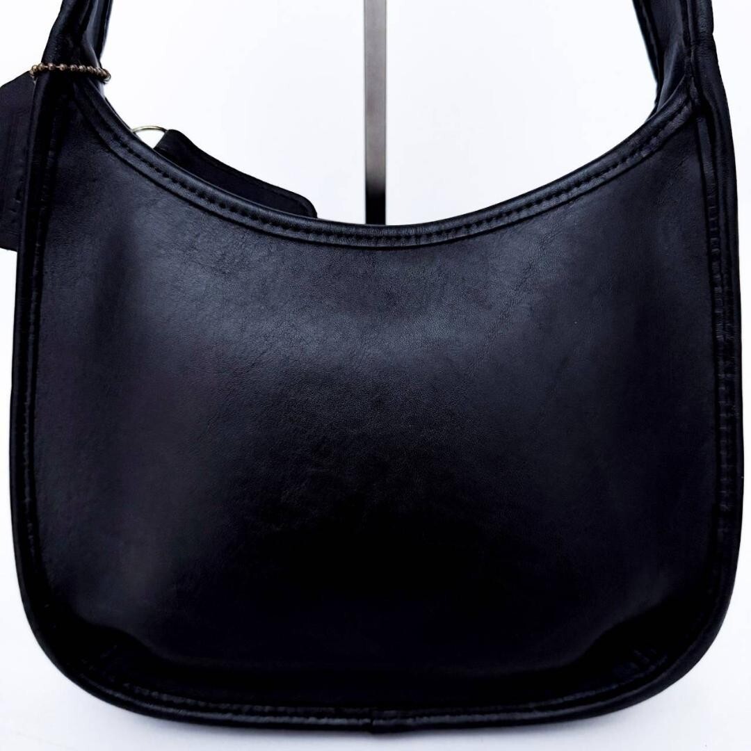 COACH Good condition Ergo Old Coach One Shoulder 9020 Black