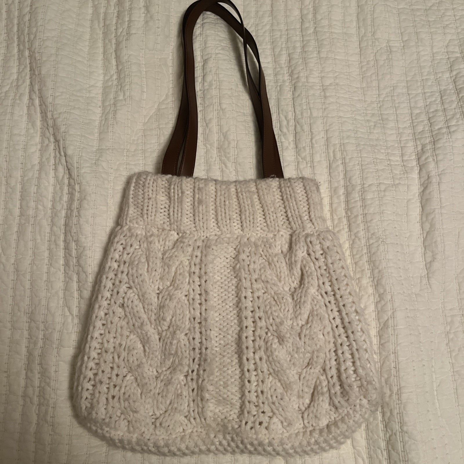 Vintage United Colors of Benetton Knit Boho Bag Purse Cottagecore 90s