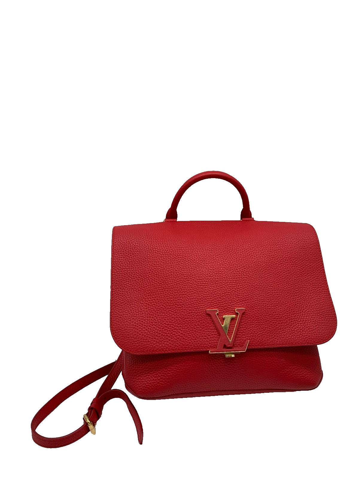 Louis Vuitton Red Leather Flap Closure Everyday Satchel/WJ04320346/